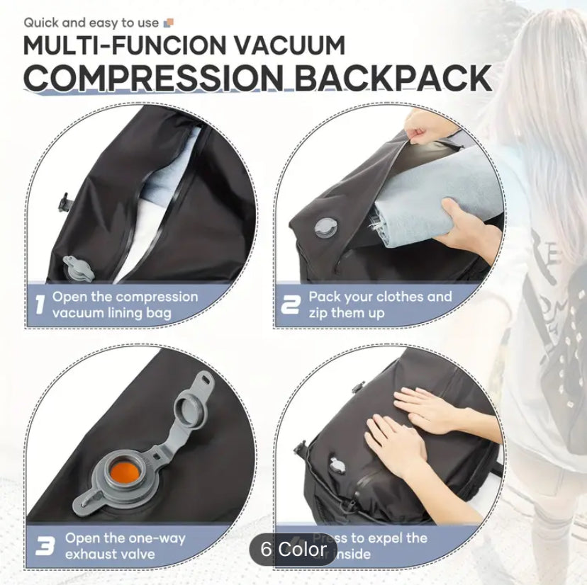 Vacuum Compression Travel Backpack